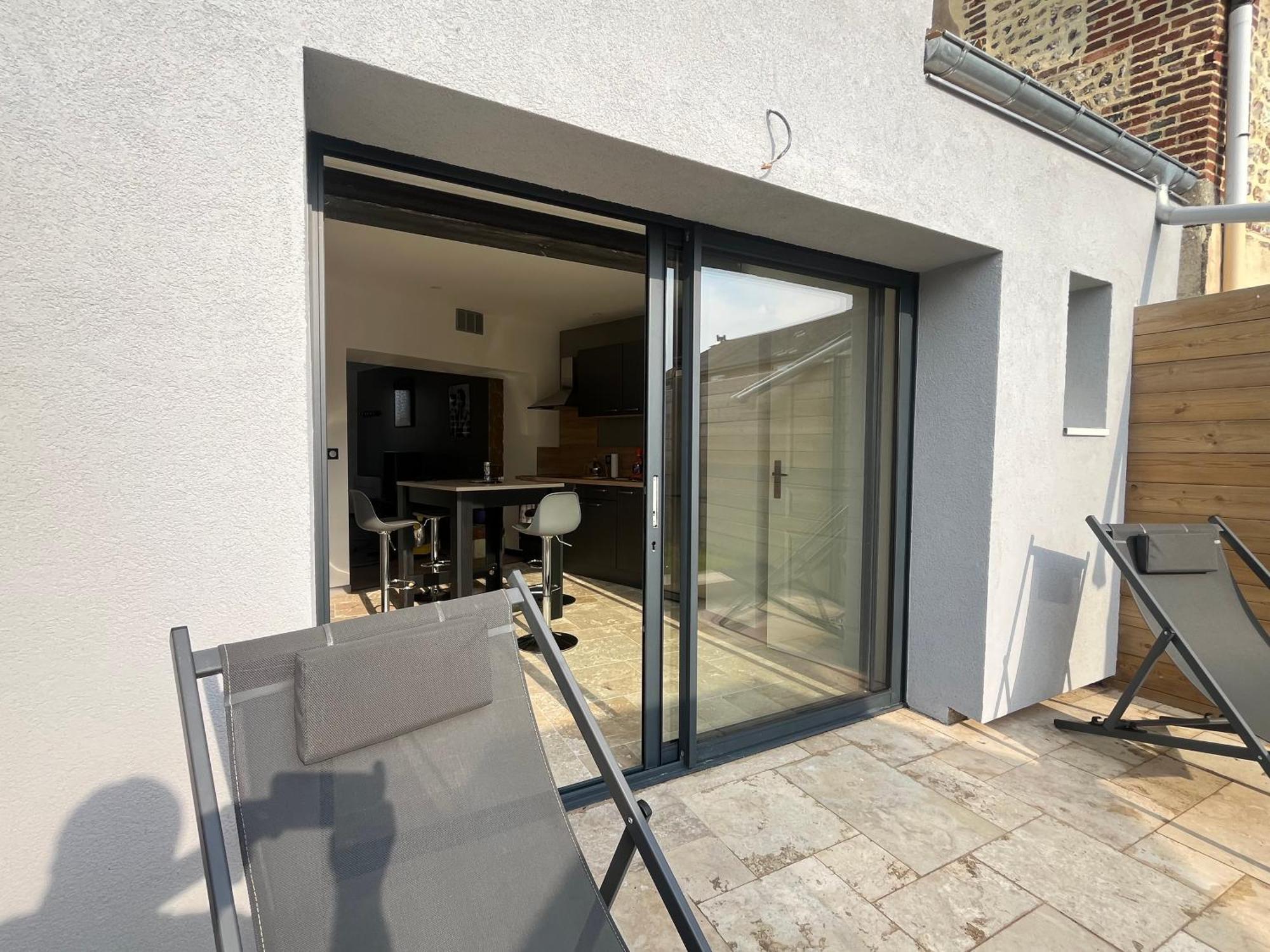 Gite Le Davidson, Maison Avec Jardin Ypreville-Biville Exteriör bild